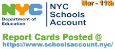 Report Cards Posted at NYCSA + Distributed
